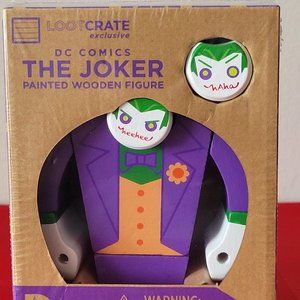 2015 THE JOKER, PAINTED WOODEN FIGURE, MINT!!!